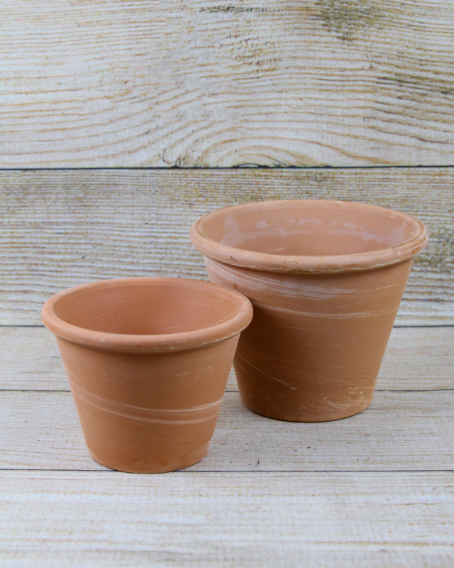 Deroma Bowl Planter, Terra Cotta Clay, 9 In.